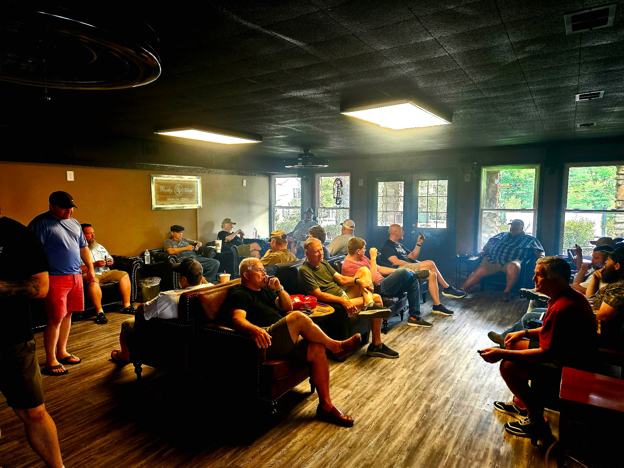 The Office Cigar Lounge during a private event