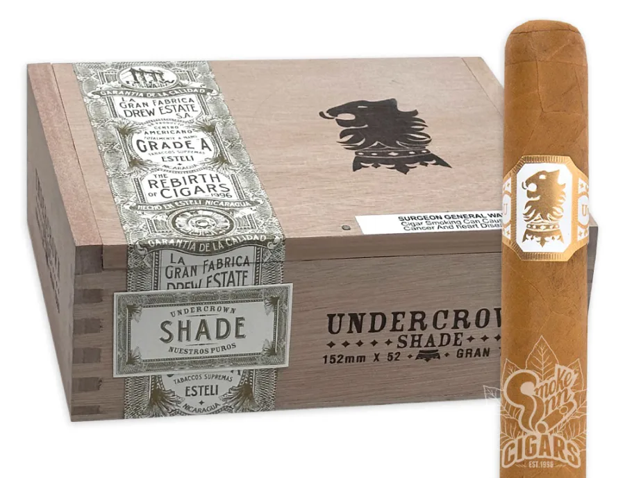 Drew Estate Undercrown Shade cigar and cedar box