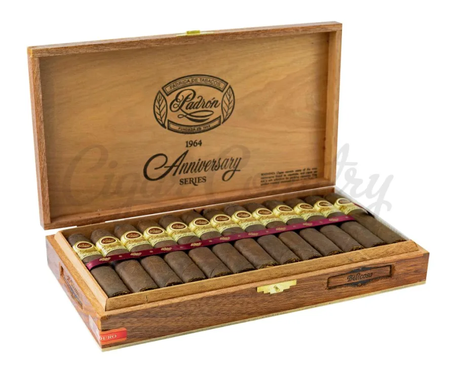 Open box of Padrón 1964 Anniversary Maduro cigars